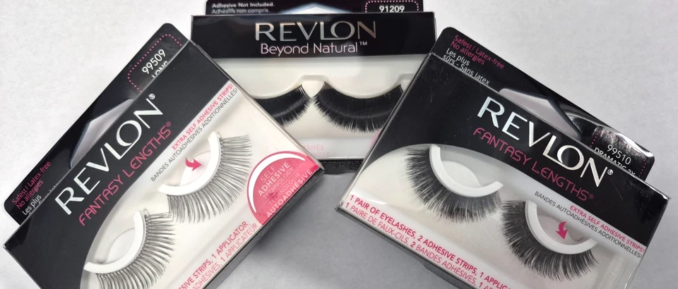 Revlon Fantasy Lengths/Beyond Natural Eye Lashes 91002,91209,99509,99510 - B2G1 - Image 1 of 2