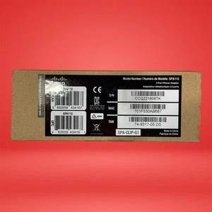 Adaptateur téléphone Cisco SPA112 2 ports VoIP ATA passerelle de fax SIP Ethernet RJ45 - Photo 1/6