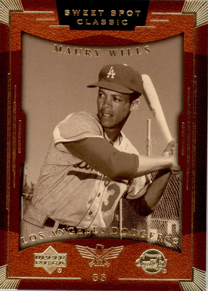 Maury Wills - 2004 Upper Deck Sweet Spot Classic - #55 - Baseball - Image 1 of 2