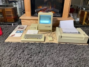 1984 APPLE MACINTOSH 128K FIRST MAC Model M0001 ALL WORKING! - Picture 1 of 24