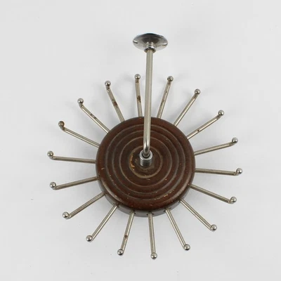 Unbranded Metal and Wood Spinning Tie Holder - Image 1 of 4