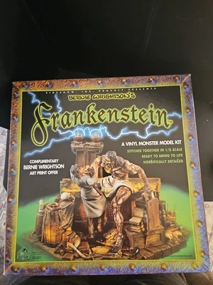 Bernie Wrightson Frankenstein Sideshow 乙烯基模型套件全新带盒 — 第 1/4 张图片