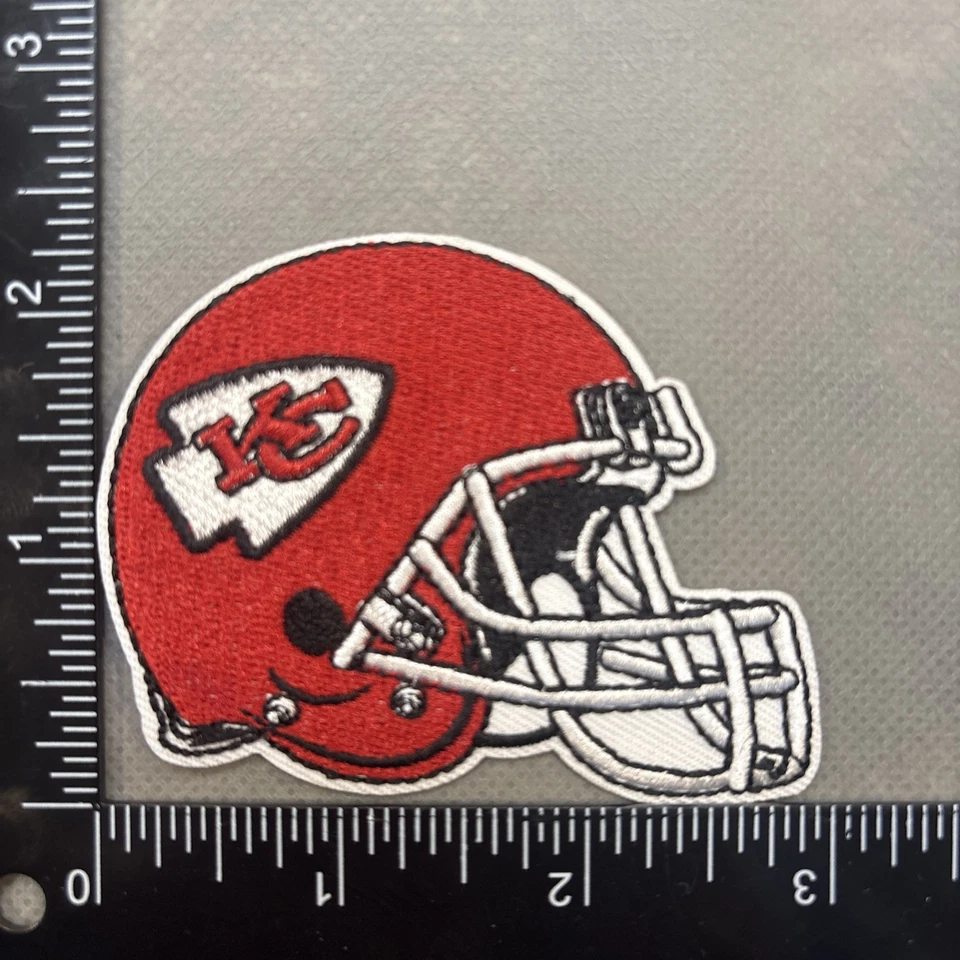 KANSAS CITY CHIEFS IRON ON EMBROIDERED PATCH