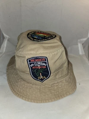 POLO RALPH LAUREN BRAND NEW TAN PRL 1967 WILDLIFE PATCHES BUCKET HAT 1 OF 1 L/XL - Image 1 of 4