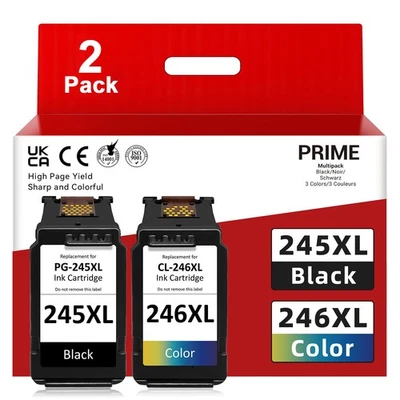 Cartucho de tinta PG-245XL CL-246XL para Canon PIXMA MG2522 MG2520 TS3122 MX490 MX492 Foto 1 de 4