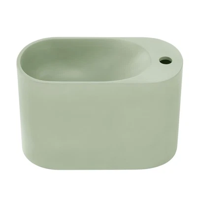 Swiss Madison SM-WS340 Terre 17-13/16" Circular Stone Composite - Palm Green - Image 1 of 4