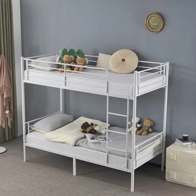 3FT Single Bunk Bed Mental Frame Double Bunk Bed For Kids Children with Stair - Image 1 of 4