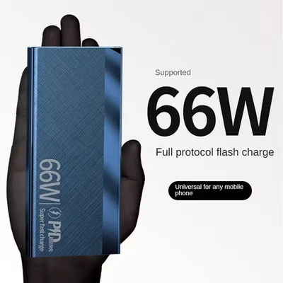 USB Large Capacity Power Bank 20000mAh 66W Rapid Charge Backup Pack Charge - Image 1 of 4