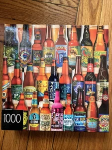 1000 Piece Jigsaw Puzzle of Craft Beer Bottles Bar - Picture 1 of 1