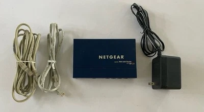 NETGEAR RP114 Web Safe 4-Port 10/100 Router with 2 Ethernet Cable - Image 1 of 4