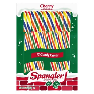 Bastones de caramelo de Navidad Spangler Cherry 5,3 oz 12 unidades - Imagen 1 de 6