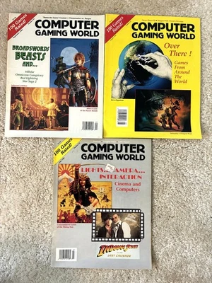 Vintage Computer Gaming World Magazine 1989 - 3 Issues - 61, 62, 63 - Image 1 of 3