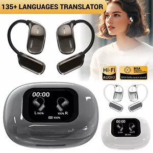 135+ Language Translator Earbuds Bluetooth Two-Way Real Time Smart Translation - Picture 1 of 17