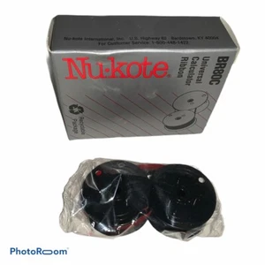 NU KOTE BR80C UNIVERSAL CALCULATOR RIBBON BLACK / RED - NEW IN PACKAGE - Picture 1 of 4