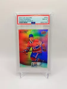 2021-22 Upper Deck Allure Rainbow Double Cole Caufield #R-50 PSA 8 QUASI NUOVO - COME NUOVO + RC! - Foto 1 di 2