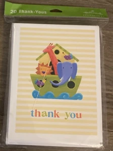 Hallmark Thank You Cards W Noah’s Ark 20 W White Envelopes New In Pack eBay 35 - Picture 1 of 4