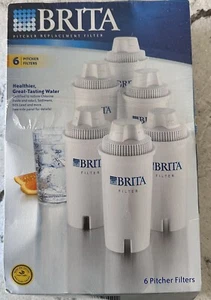 6~Brita Replacement Water Filters FITS ALL Pitchers Dispensers - Picture 1 of 3