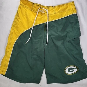 Pantalones cortos de natación Green Bay Packers grandes para hombre ropa NFL G-III verde amarillo - Imagen 1 de 15