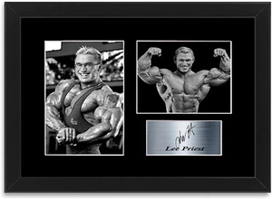 Lee Priest Bodybuilder Signed Photo Display Mount Bodybuilding Gym Poster Framed - Picture 1 of 1