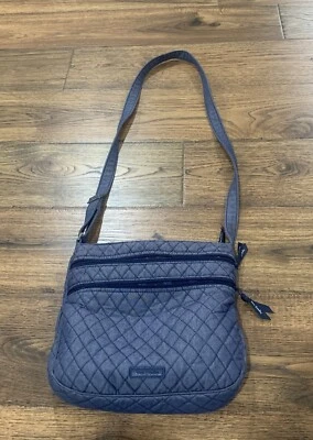 Vera Bradley DENIM TRIO Cremallera HIPSTER Bandolera Luz de Luna AZUL MARINO Bolso de Hombro Cartera Foto 1 de 4