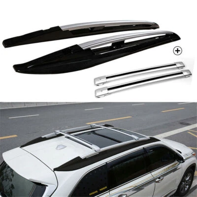 4Pcs Roof Rail Racks Cross Bars Crossbars Fits for Highlander Kluger 2014-2019  - Image 1 of 4