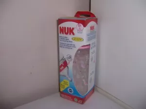 NUK bottiglia modo naturale fenicotteri rosa nuova collo largo 0+m 10 oz - Foto 1 di 1