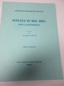 Giovanni Benedetto Platti Sonata in G Minor for Harpsichord Sheet Music - Picture 1 of 3
