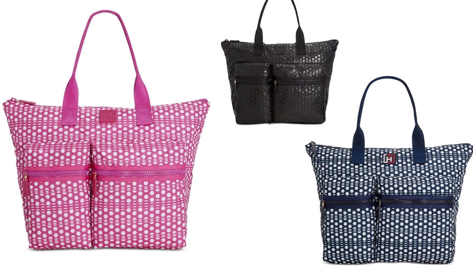 Tommy Hilfiger Tote Bags Polka Dot Nylon Extra Large Tote   - Image 1 of 4