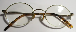 Eyeglass Frame ONLY, G4U, G4U05, 48 20, 140mm Gold Tone Half Rim Metal - Picture 1 of 11