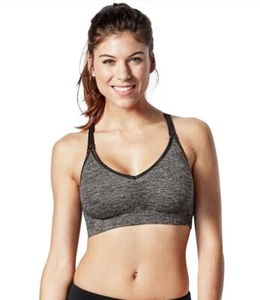Bravado Women's Body Silk Seamless Nursing & Maternity Bra Grey Black Size M NWT - Picture 1 of 15