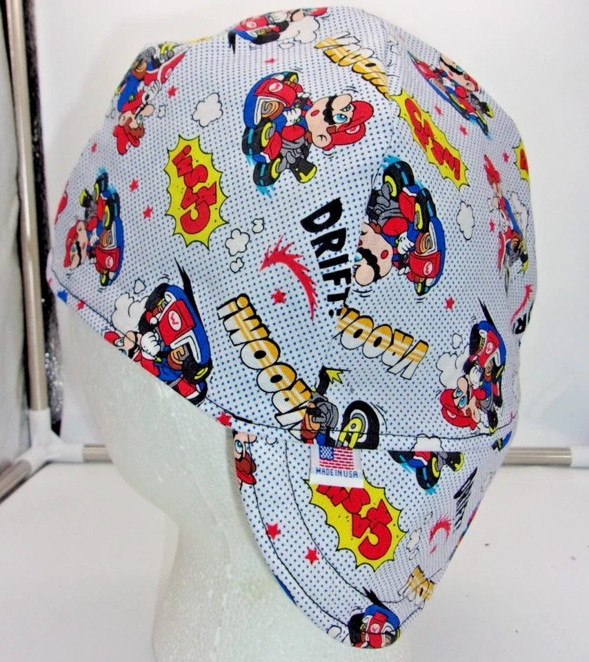 Mario Bros  Drift Custom Made Construction, Welder, Pipe-fitter, Biker Hat - Image 1 of 1