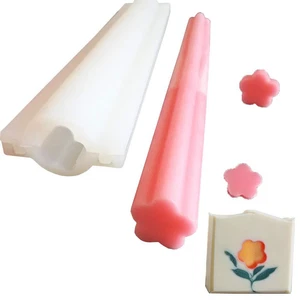 Flower Tube Column Silicone Soap Candle Mold Embed Soap Making Supplies Silic... - Picture 1 of 7