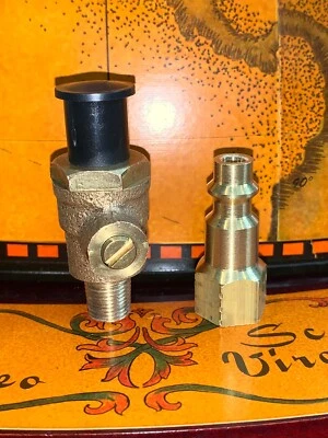 Cola de prueba Wilkins Watts Febco Ames 1/8" macho X SAE Connect con adaptador de soplado Foto 1 de 4