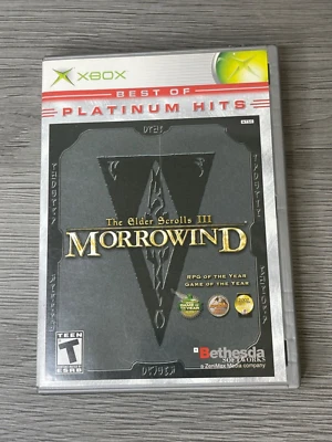 The Elder Scrolls III Morrowind Platinum Hits Juego Microsoft Xbox CIB Foto 1 de 4