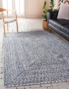 Rug Runner 100% Natural Cotton Braided style Rug Living Area Carpet Modern Rug - Picture 1 of 10