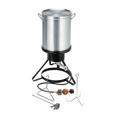 Masterbuilt MB20020107 Propane Fryer with Turkey Hanger And Timer 30 Quart - Image 1 of 4