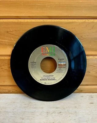 1987 Vinyl 45 Record Barbara Mandrell Child Support EMI Records Vintage Foto 1 de 2