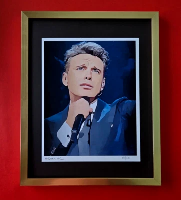 ALEXANDER DULAC + LUIS MIGUEL Firmado a Mano Auténtico Impresión Edición Limitada de 10 Certificado de Autenticidad Foto 1 de 3