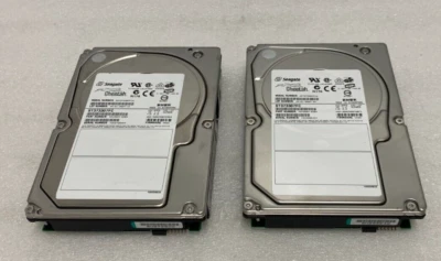 Lot of 2x ST373307FC Seagate Cheetah 73GB 10K RPM Fibre Channel 3.5" Hard Drive - Image 1 of 2