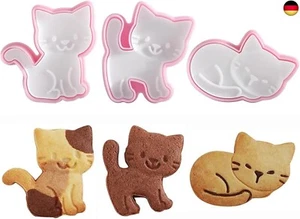 OBR KING Ausstechformen Katze Keksstempel Kunststoff Keksausstecher Set Tiere - Bild 1 von 8