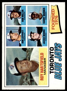 1977 Topps Roy Hartsfield/Don Leppert/Bob Miller/Jackie Moore/Harry Warner 