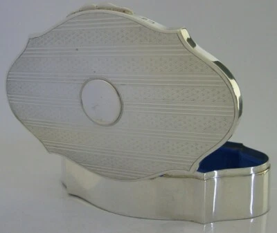 JOYERO INGLÉS ANTIGUO PLATA ESTERLINA ART DECO 198g 5 pulgadas EXCELENTE  Foto 1 de 4