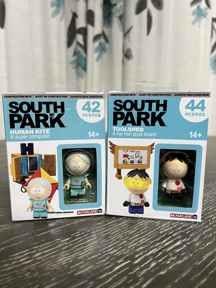 South Park Toolshed & Top Bad Guys Board 44pcs Construction Set McFarlane Toys