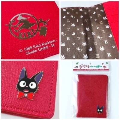 Studio Ghibli Kiki's Delivery Service Passport Case Jiji Red Travel Nuevo - Imagen 1 de 4