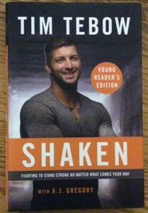 Shaken by Tim Tebow Hardcover-Buch signiert/signiert von Tebow TOP lesen! NEU - Bild 1 von 4