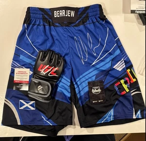 PAUL CRAIG BEARJEW Signed UFC Fight Glove & Shorts Both Pristine Authentic COA - Picture 1 of 11