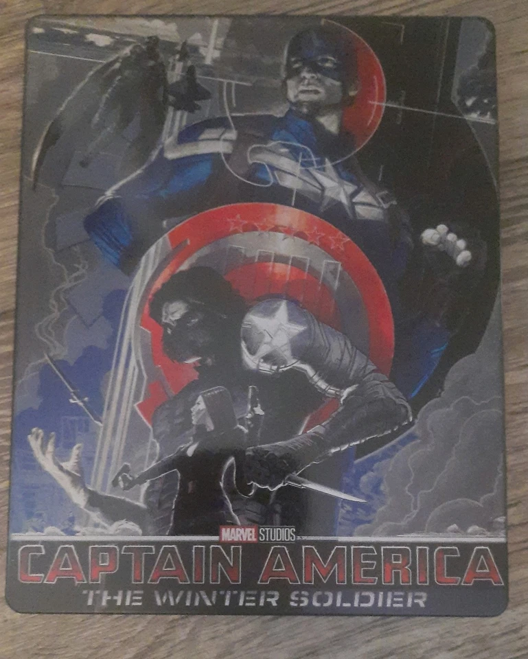 Mondo Marvel: Captain America The Winter Soldier, Ultra HD 4K & Bluray Steelbook - Image 1 of 4