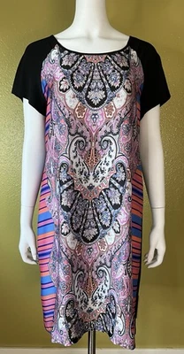 Tiana B NWT Paisley Shift Dress Lightweight Silky Size 18UK/ 14US Flattering - Image 1 of 4