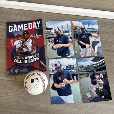 Dylan Lee Rawlings Official Major League Baseball Autographed Braves 7/19/25 - Image 1 of 4