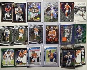Lote de tarjetas deportivas Denver Broncos NFL. Parche Bo Nix, Terrell Davis, refractores. - Imagen 1 de 8